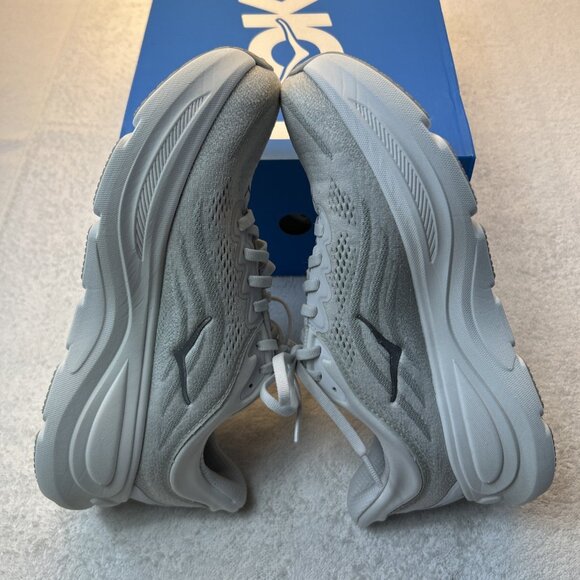 Hoka One One HOKA Bondi 9 Stardust Silver White Women 9.5 B Excellent Condition - Picture 5 of 14